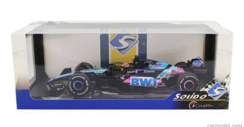 Esteban Ocon Alpine A524 (GP Miami 2024) diecast car model 1;18. 6
