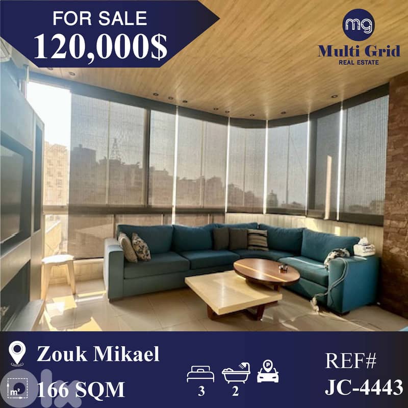 JC-4443 / Apartment for Sale in Zouk Mikael, شقة للبيع في زوق مكايل 0
