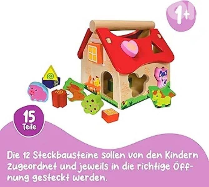 eichhorn colourful farmhouse wooden toy 2
