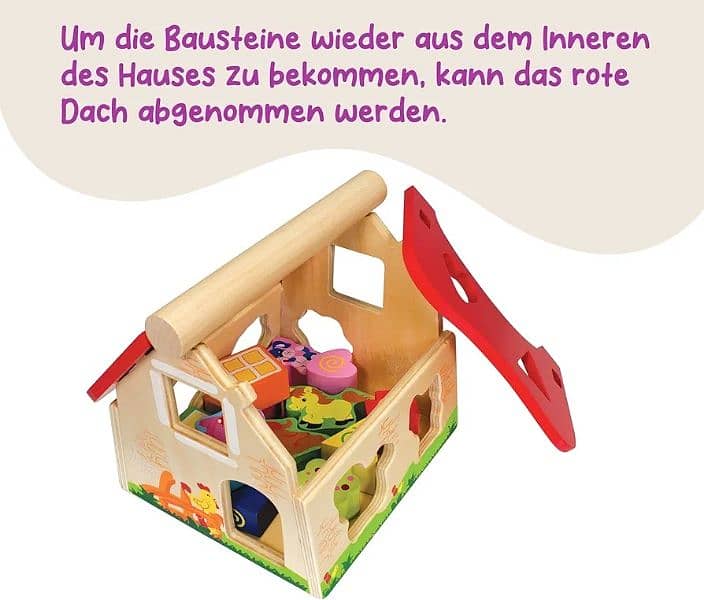 eichhorn colourful farmhouse wooden toy 3
