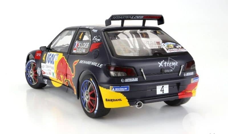 Peugeot 306 (Rally Mont Blanc 2021) diecast car model 1;18 2