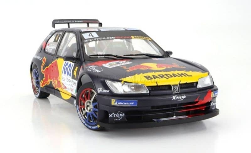 Peugeot 306 (Rally Mont Blanc 2021) diecast car model 1;18 3