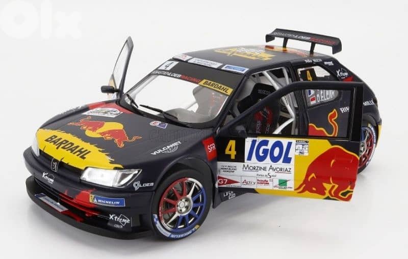 Peugeot 306 (Rally Mont Blanc 2021) diecast car model 1;18 4