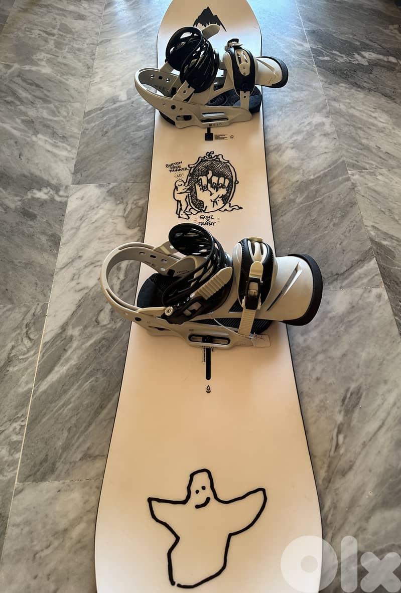 Burton Free Thinker 160cm + Mission EST Bindings (Excellent] 0
