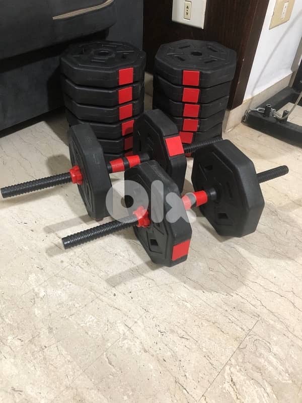 48kg plates + 2 dumbbells 0