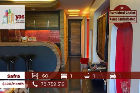 Safra 60m2 | 45m2 Garden | Furnished Chalet | Gated | Partial View| IV