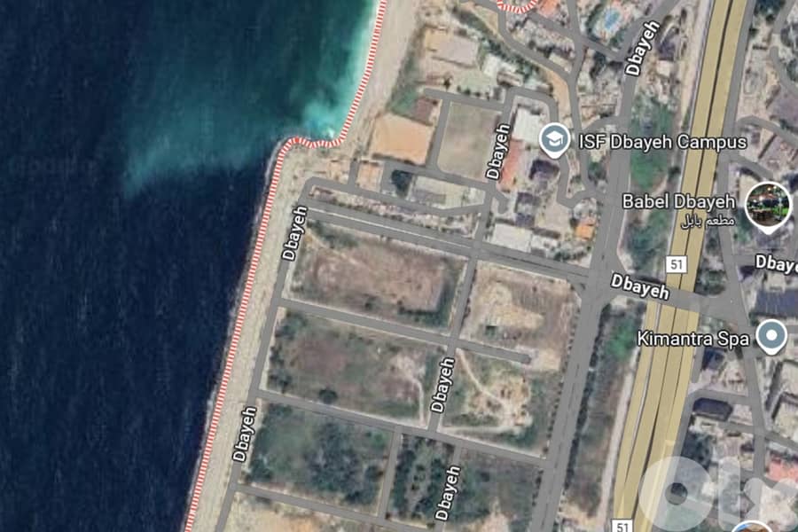 3895m2 Prime Land+sea view 4sale in Dbaye - أرض للبيع في ضبية 0