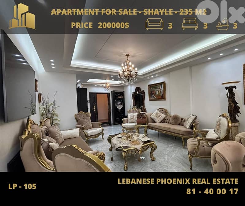 Fully Furnished 235 Sqm apartment in Sehayle with open mountains view 0