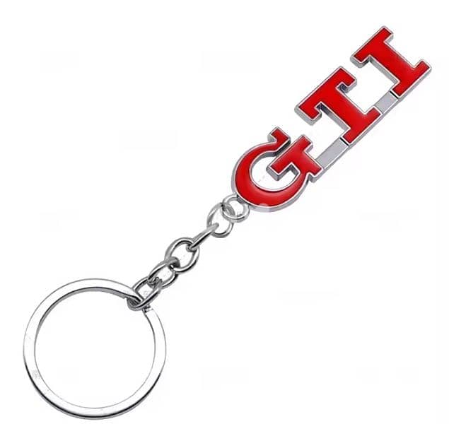 Volkswagen GTI Logo Metal Keyring 0
