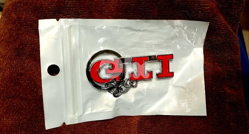 Volkswagen GTI Logo Metal Keyring 3