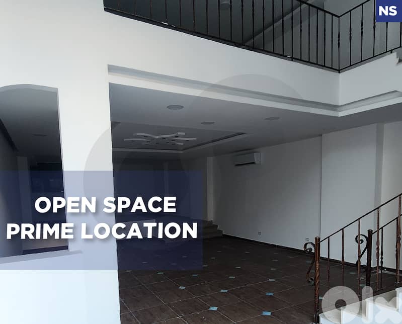 Beirut -Sanayeh, showroom for rent open space, prime area REF#NS128385 0