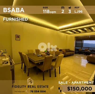 Apartment for sale in Bsaba LJ96 شقة  للبيع في بسابا