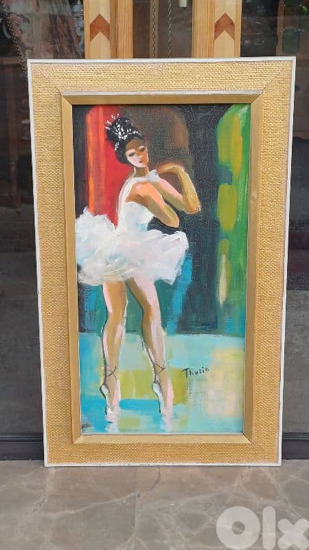 لوحة رسم زيتي اوروبية 0