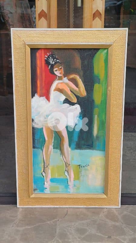 لوحة رسم زيتي اوروبية 1