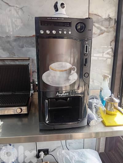 coffee machine ,stainless  table, gaz