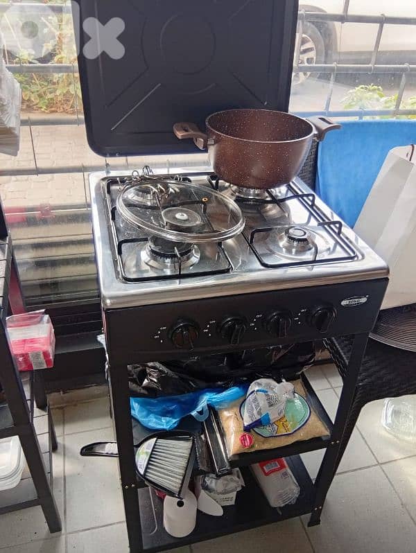 coffee machine ,stainless  table, gaz 1