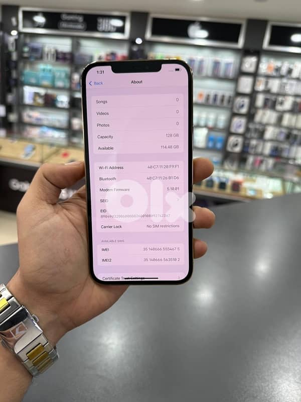 IPHONE 12PROMAX 128GB USED 4