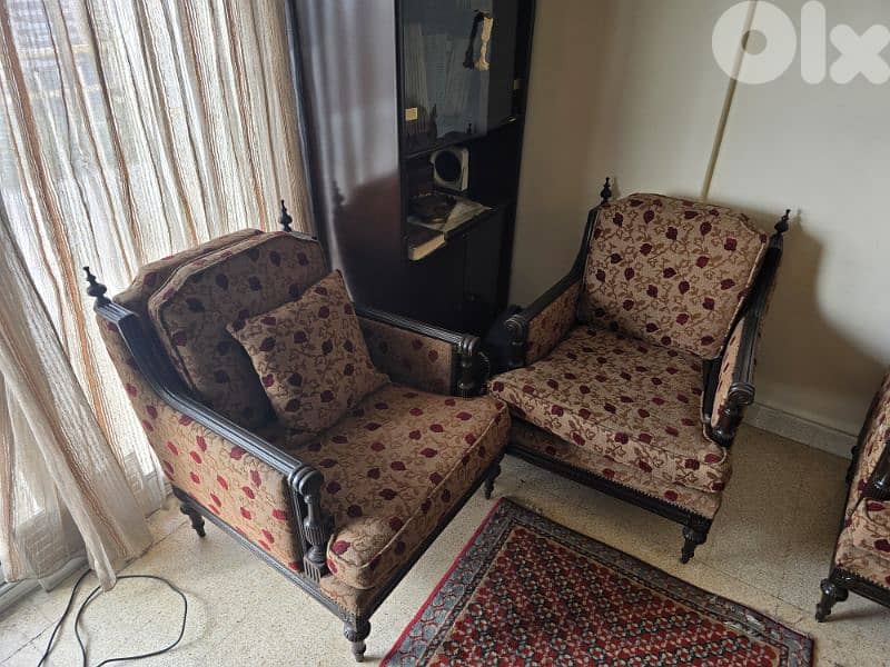 غرفة جلوس خشب 2