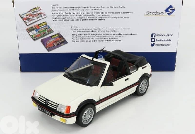 Peugeot 205 GTI 1.6 (1989) diecast car model 1;18 7