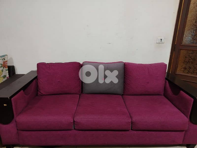 كنبايتين للبيع سفنج سوبر اكسترا و مضغوطين و الارضية جديدة بعدا 1