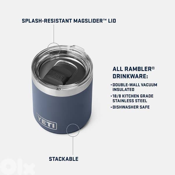 YETI stackable lowball/stainless steel mug 4