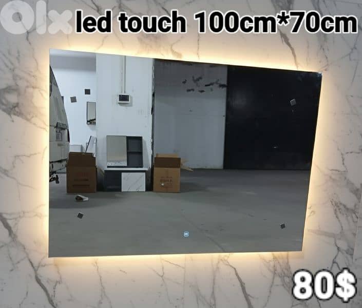 LED TOUCH BATHROOM MIRRORS. مراية حمام 4