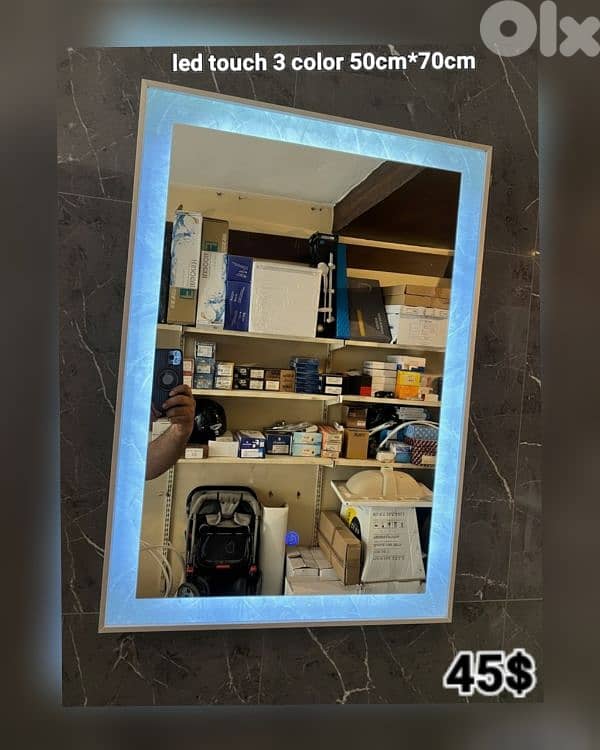 LED TOUCH BATHROOM MIRRORS. مراية حمام 5