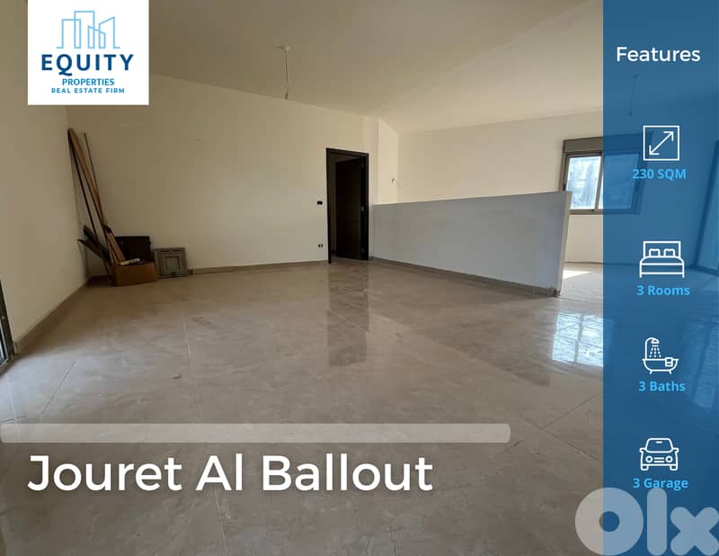 230 SQM Apartment For Sale In Jouret Al Ballout شقة للبيع #RH2241208 0