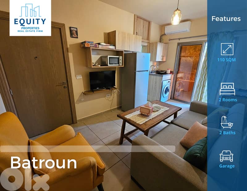 Furnished 110 SQM Apartment For Rent In Batroun شقة للإيجار #CT224498 0