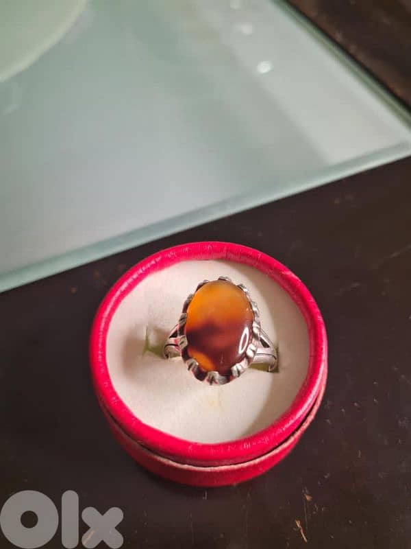 مجموعة من خواتم الفضة من الأحجار الكيرمة 3