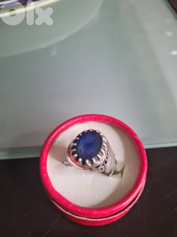 مجموعة من خواتم الفضة من الأحجار الكيرمة 4