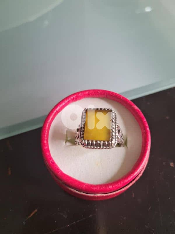 مجموعة من خواتم الفضة من الأحجار الكيرمة 5