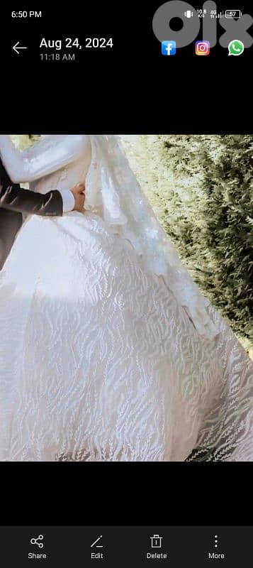 فستان عرس كتير مرتب و بعدو نظيف 1