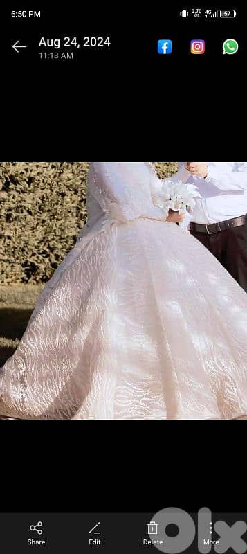 فستان عرس كتير مرتب و بعدو نظيف 3