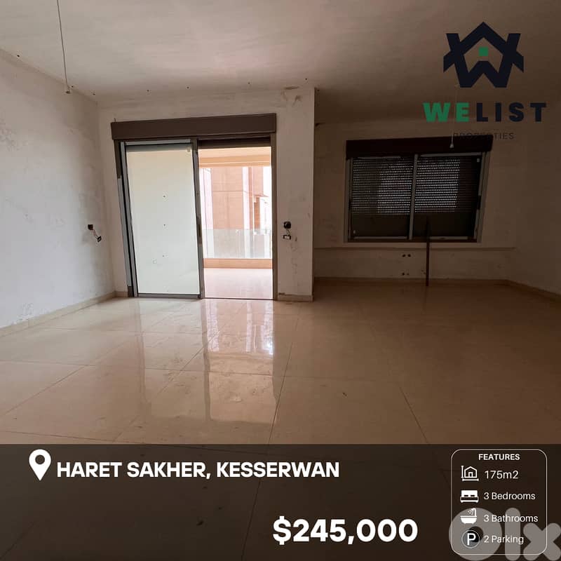 Apartment for sale in Haret Sakher 0