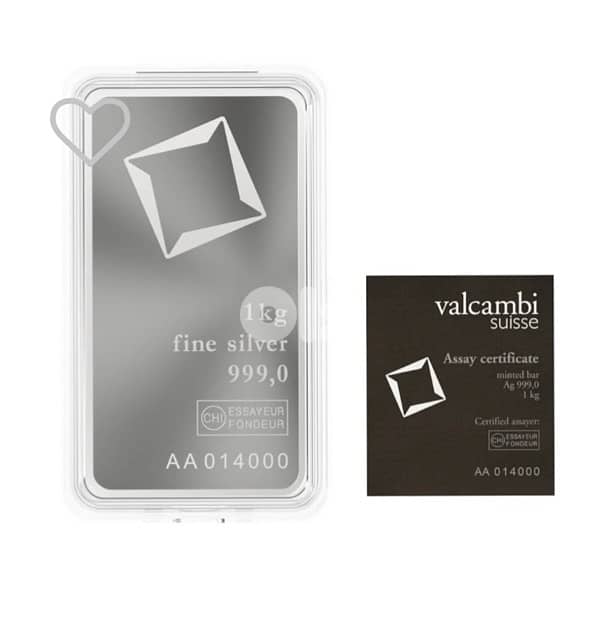 VALCAMBI SILVER 1KG 0