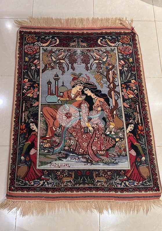 سجادة فارسية أصلية يدوية الصنع/Handmade Persian Silk Rug 2