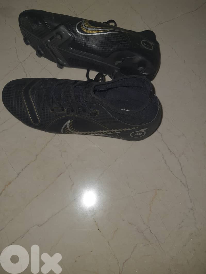 Nike Mercurial Vapor 14 Academy MG Shadow - Black/Metallic Gold/Metal 3