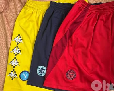 3 shorts for napoli , Bayern and Netherlands all for 15 $