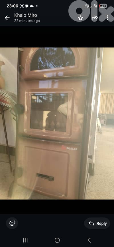 Nice susler heater  perfect condition works on wood