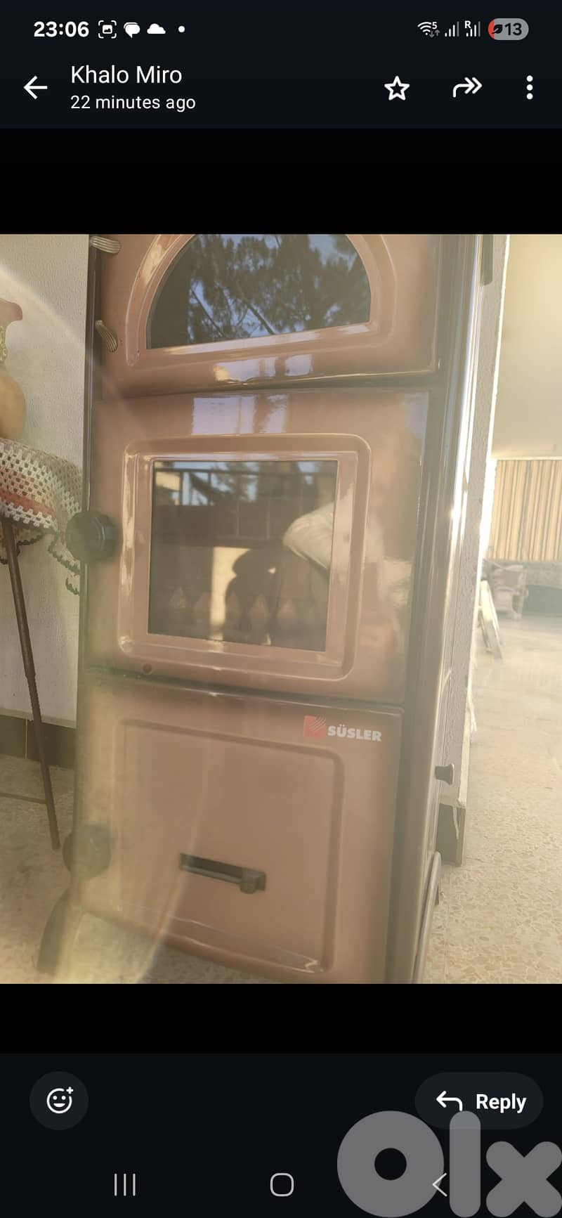 Nice susler heater  perfect condition works on wood 3