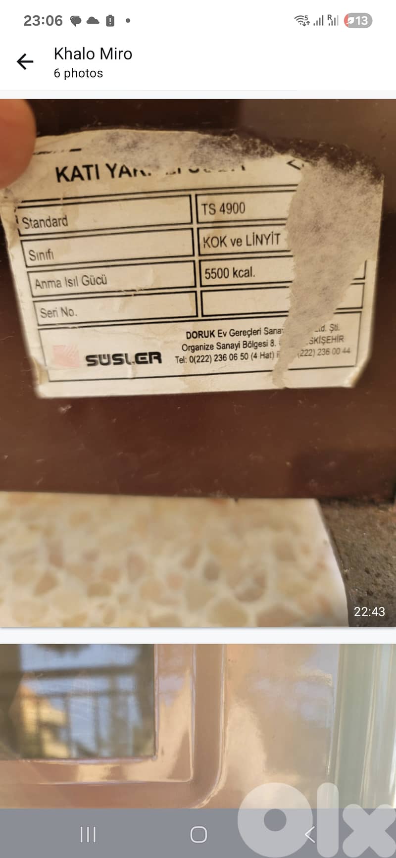 Nice susler heater  perfect condition works on wood 5