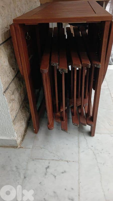 طاولي akiaك6كراسي بتنضب مع كراسي مع دوليب 2