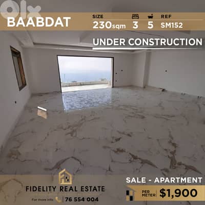 Apartment for sale in Baabdat SM152 شقة للبيع في بعبدات