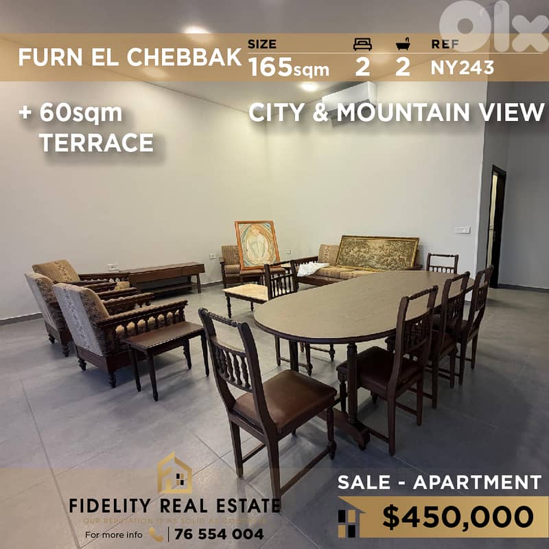 Apartment for sale in Furn El Chebbak NY243 شقة للبيع في فرن الشباك 0