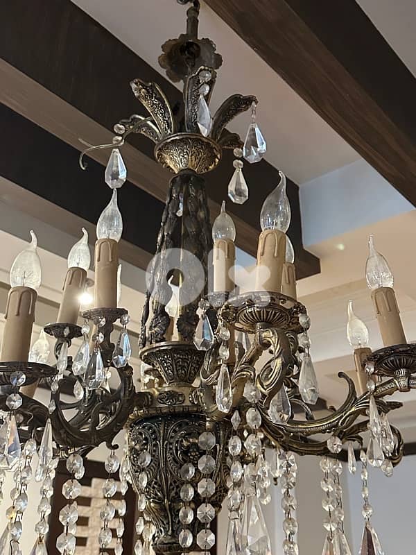 2chandelier bronze 9
