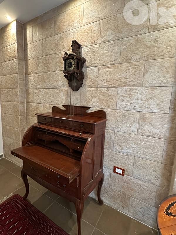 سكريتير انتيك خشب ورد 3