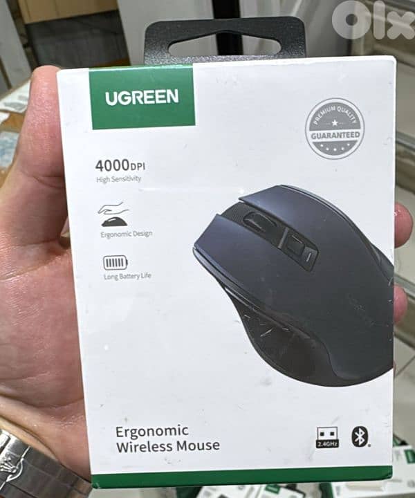 Ugreen ergonomic wireless,bluetooth mouse 90855 0