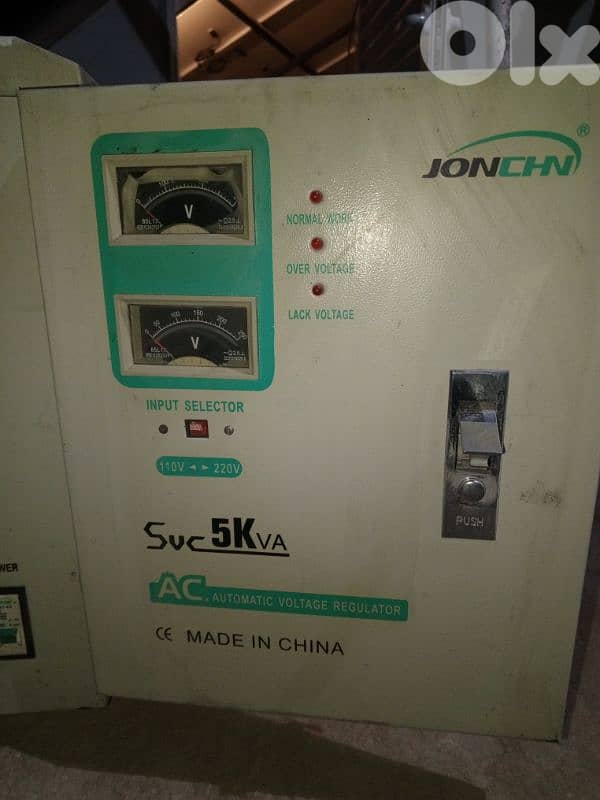 منظم كهربائي مستعمل سعره من الأخير 50 $ شغال ولكن غير مكفول. 70565727 4