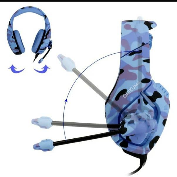 ONIKUMA K1-B High Pro Gaming Headset Gray Camo design/4$ delibery 4